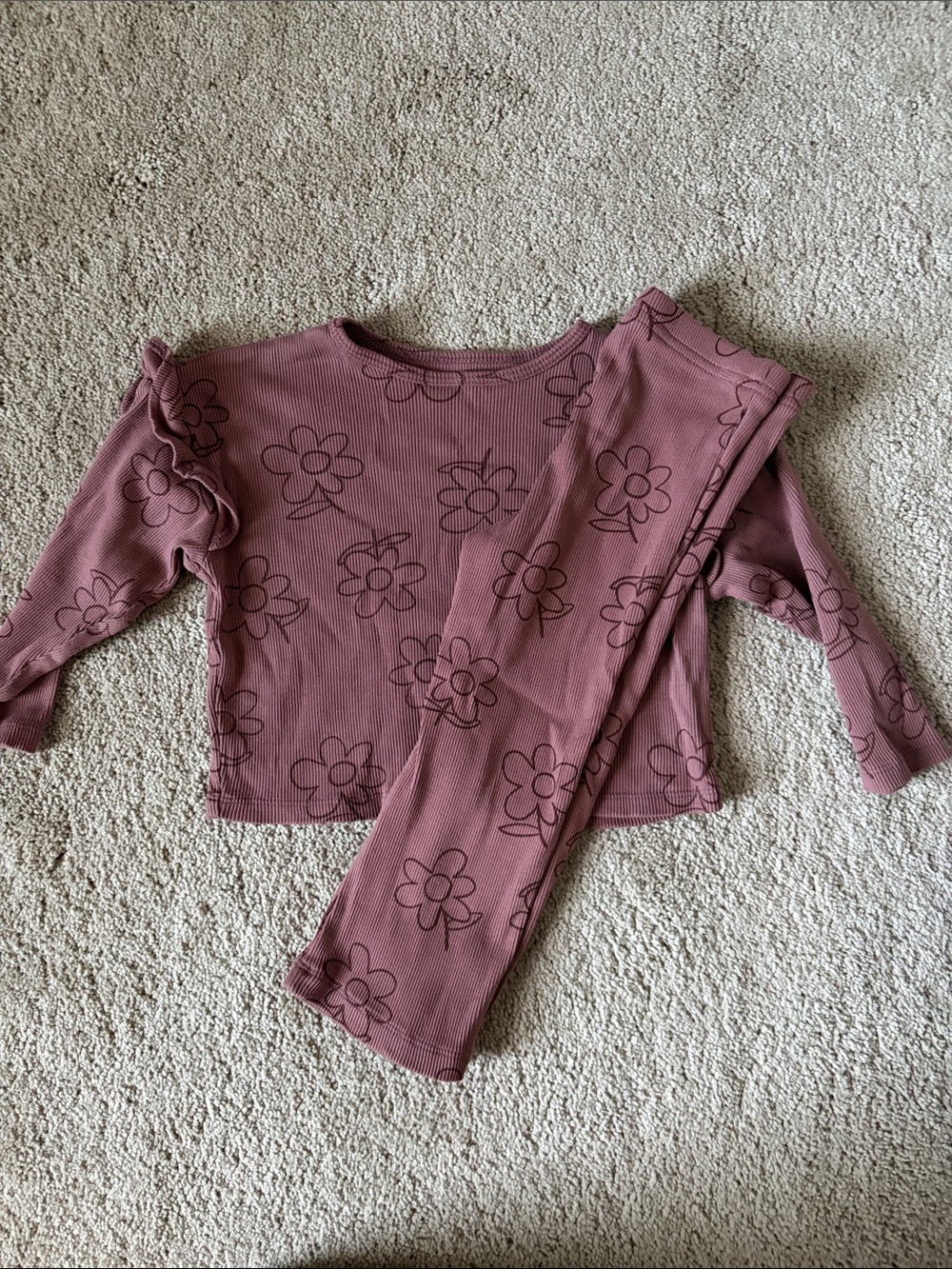 Carter's Floral Long Sleeve Top and Leggings Set - 2 sets